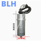 CBB65 refrigerator freezer compressor startup and operation capacitance 450V 450VAC 2UF 2.5UF 3UF 3.5UF 4UF 5UF 6UF 7UF 8UF 12UF
