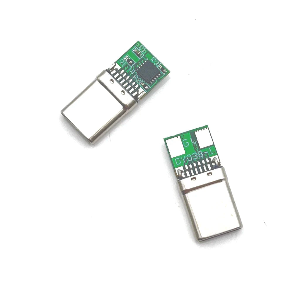 1PCS USB Type-C PD/QC Male Plug Decoy Board Fast Charge PCB 9V 12V 15V 20V Module PD 2 3.0 DC Trigger Cable QC4 Charge Connector