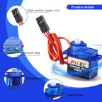 Feetech FS90R RC Servo 1.5KG 4.8-6V 360 Degree Continuous Rotation Micro Motor Wheel for Smart Robot Microbit RC Car Boat Drones