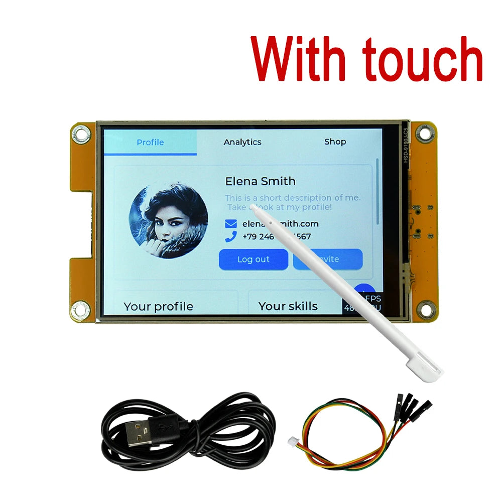 4.0-Inch Touch Screen ESP32 WiFi Bluetooth Development Board 320x480 Resolution ST7789 Driver ESP32-32E Module Type-C