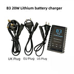 B3 20W Balance Charger for 2-3S LiPo, 7.4V 11.1V Fast RC Battery Charger for Plane Car Boat Model