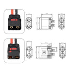 QS8 Female To XT90 Female Adapter Cable, 10AWG Anti-Spark Conversion Wire for RC Models