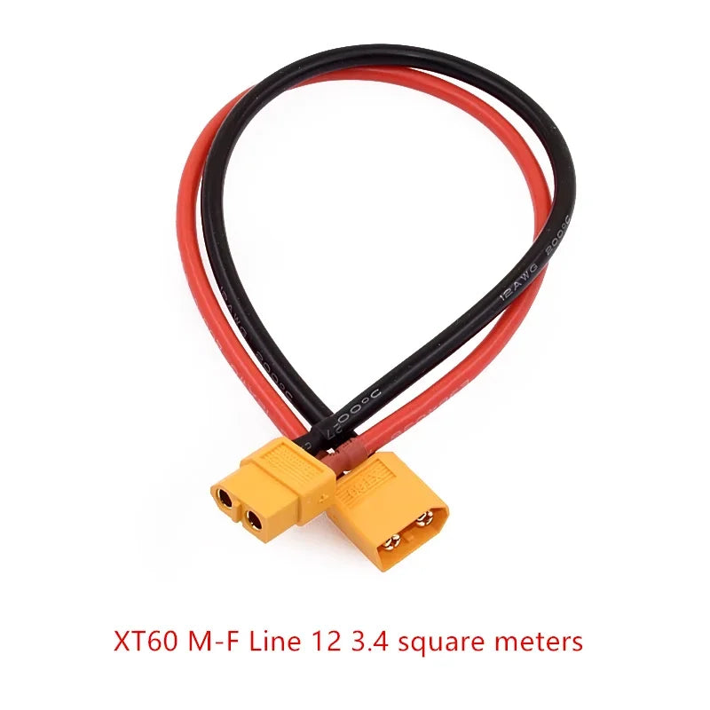 RC Battery Charger 18 AWG 16AWG 12AWG 10AWG XT60 XT90 EC5 Plug Male Female Extension Cable Wire Connector 10CM/20CM/30CM