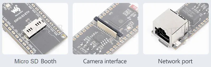 ESP32-S3 Ethernet Development Board Supports Wi-Fi&Bluetooth PoE type-C&power 8MB PSRAM&16MB Flash