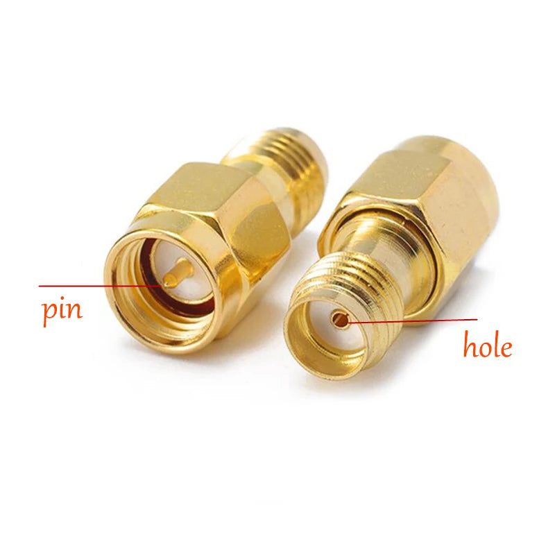 RF Connector SMA to SMA BNC UHF N Male Female Adapter RP SMA to PL259 SO239 Straight Copper Brass Converter