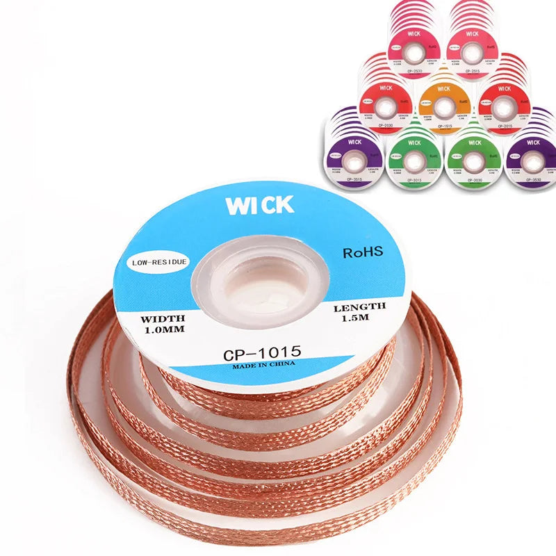 Solder Wire Desoldering Braid Welding Solder Remover Wick Wire Lead Cord Flux BGA Repair Tool