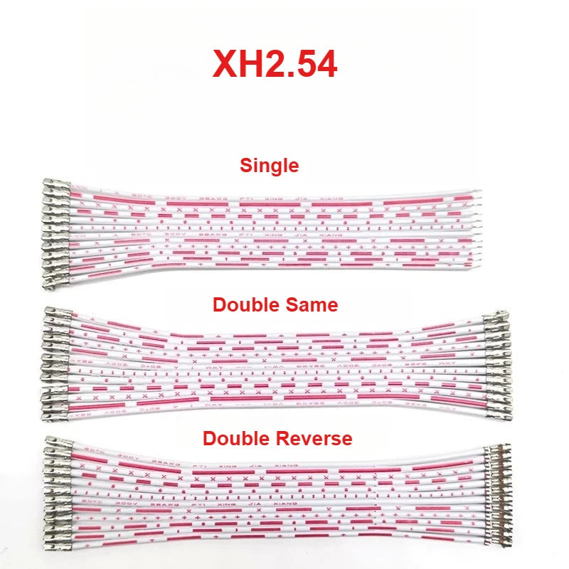 10pcs PH2.0/XH2.54/PH2.0 to XH2.54 12P Flat Convert Adapter Cable 10/20/30cm Without Shell Plug Wire with Terminal Pre-crimped