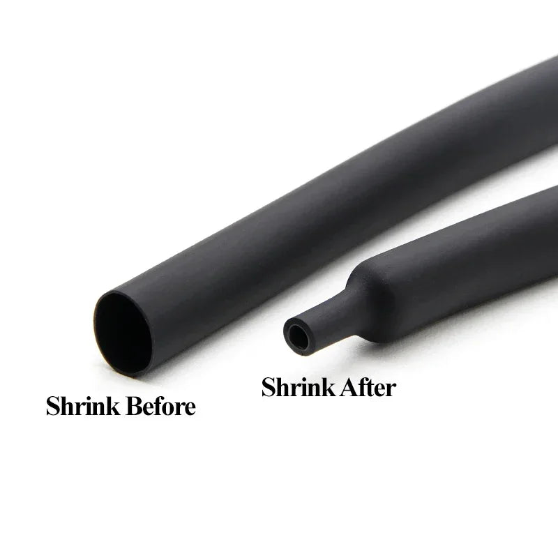 1M 3:1 Heat Shrink Tube With Double Wall Glue Diameter 1.6mm ~ 50mm DIY Wire Cable Connector Repair Waterproof Insulation Sleeve
