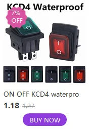 1PCS Rocker Switch ON-OFF 12V  220V LED Illuminated Lamp With Specail Button Toggle Switches For Auto Car Motor