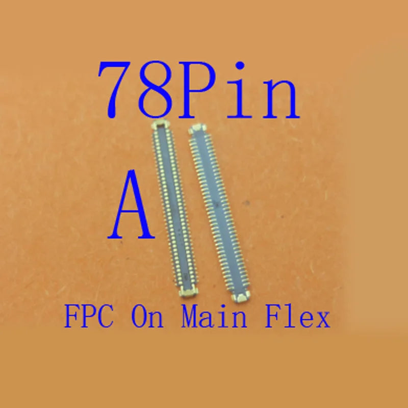 2-100Pcs Charging Lcd Display FPC Connector Usb Plug For Samsung Galaxy A73 A25 A35 A556 A55 A53 A15 A155 A33 A336 40 78 Pin