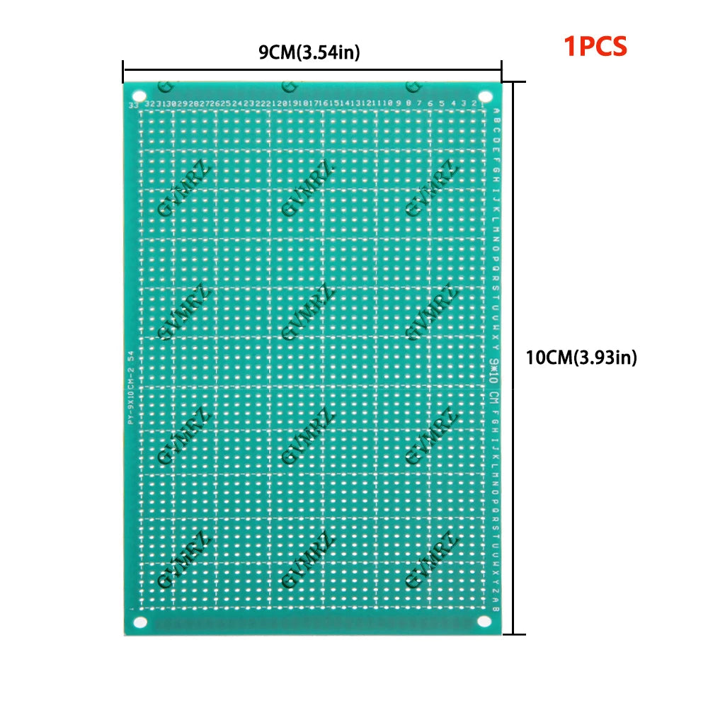 Single Sided 4x6cm 3x7cm Green PCB Prototype Board Universal Through Hole Perfboard for DIY Electronic Projects 2x8cm