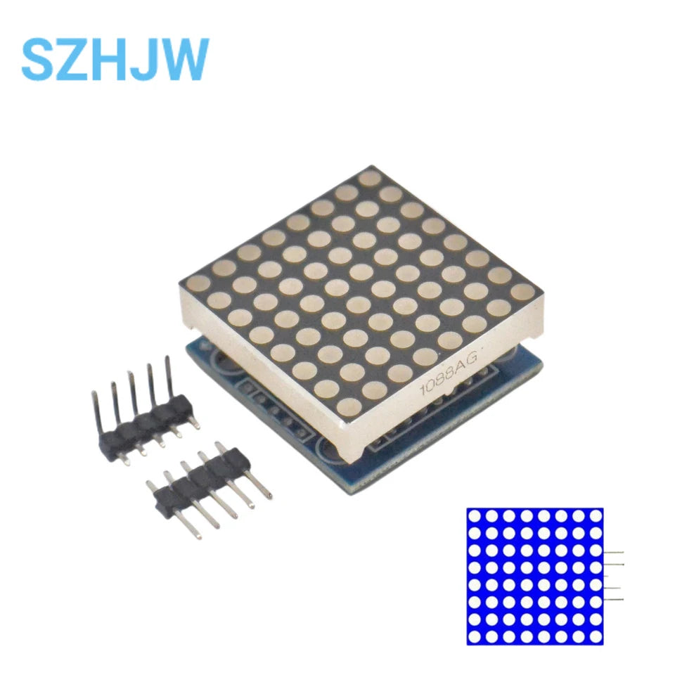 1 / 2 / 4 / 8-bit MAX7219 60×60 Dot Matrix Module Microcontroller LED Display Module For DIY KIT With Cable