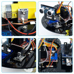 LAFVIN Smart Robot Car for Arduino 2WD Chassis Robot Car Kit With Ultrasonic Module, L298N Driver Board, Remote, IR Control