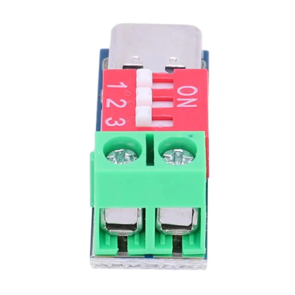 PD Trigger Module Type-C Fast Charging Test Board 5-20V Adjustable USB-C Power Detector Voltmeter for Power Bank 100W PD3.0 QC4+