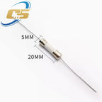 10PCS 5*20mm Fast Break Ceramic Fuse Slow Blow Tube Fuse With a pin 5X20MM 250V 0.5A 1A 2A 3A 4A 5A 6A 7A 8A 10A 12A 15A 20A 25A