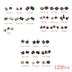 SMD DIP Micro Momentary Tact Switch Self-reset Push Button Micro Switch Assortment Kit for Car Remote Control Tablet