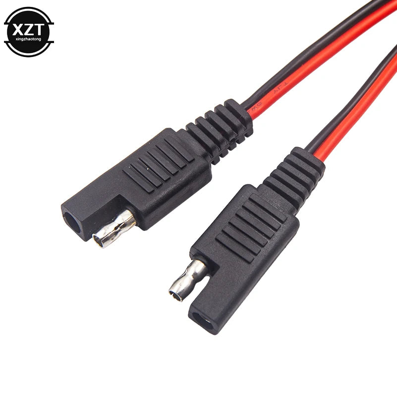 1M/2M 10A Male to Female SAE to SAE Extension Cable Quick Disconnect Wire Harness SAE Connector Pure Copper 0.75 Square