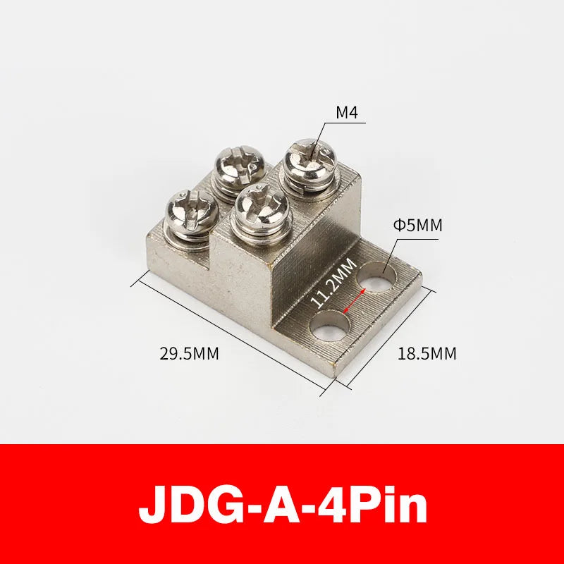 Ground Row Copper Bar Connection Terminal JDG-A Distribution Box Double-layer Terminal Block Copper galvanizing large current