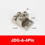 Ground Row Copper Bar Connection Terminal JDG-A Distribution Box Double-layer Terminal Block Copper galvanizing large current