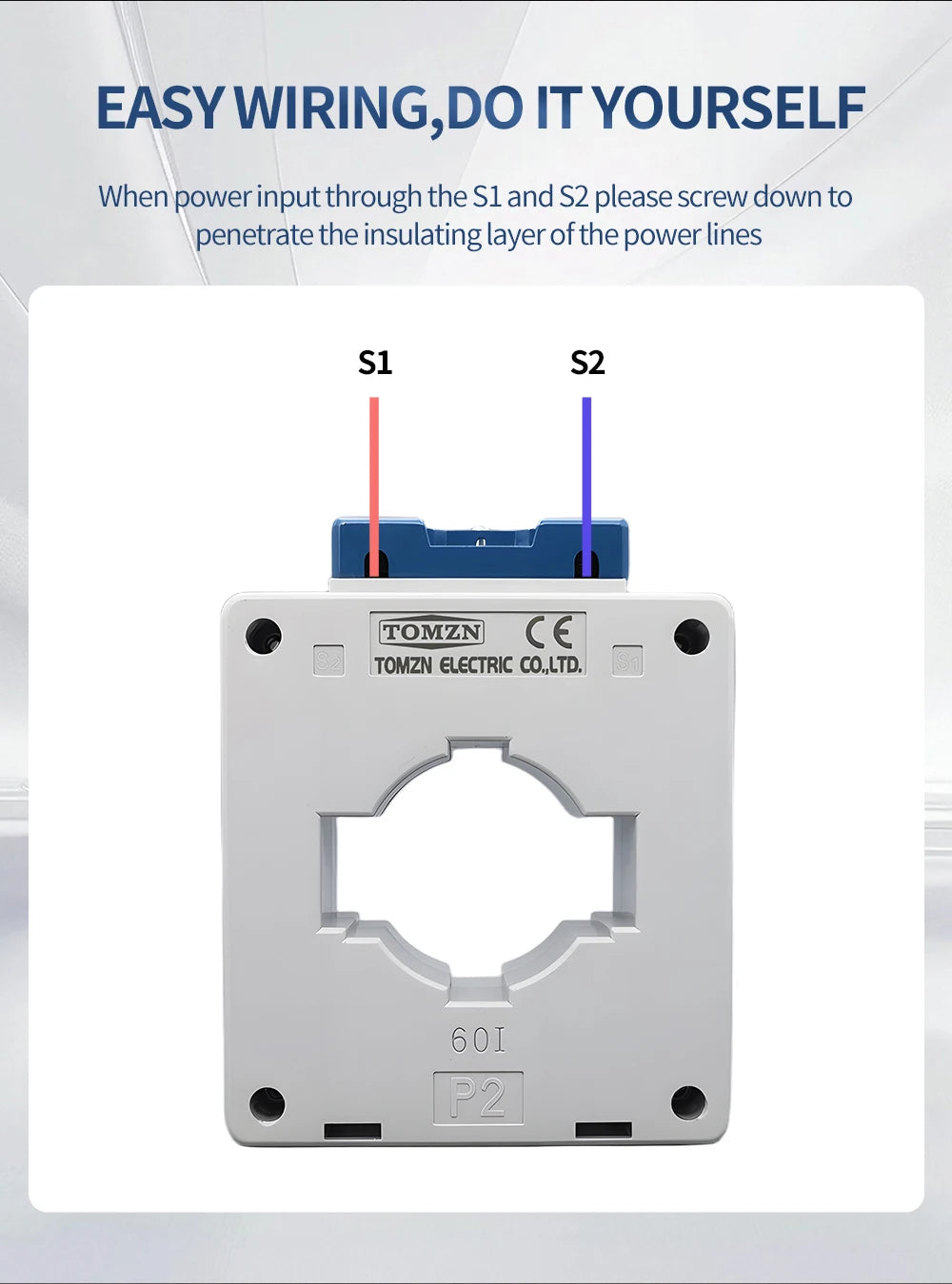 TOMZN Current Transformer High-current CT 660V Primary 2000A 1500V 1000V 200A Secondary 5A Base Plate Busbar Fixed ABS Sealed