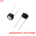 10/20/50/100PCS SKRGAED010 ALPS Tact Switch 6*6*5 White Black Touch Switch 6*6*5mm DIP Tactile Push Button Micro Switch