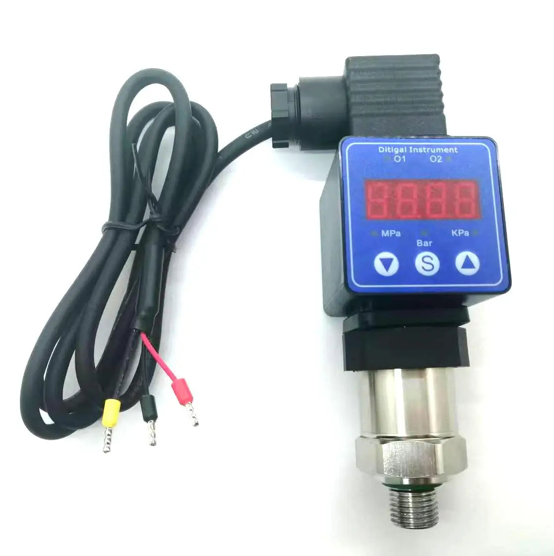 pressure transmitter with LED Display G1/4 12-36V 4-20mA 0.5% 0-600bar optional stainless steel pressure  transducer sensor