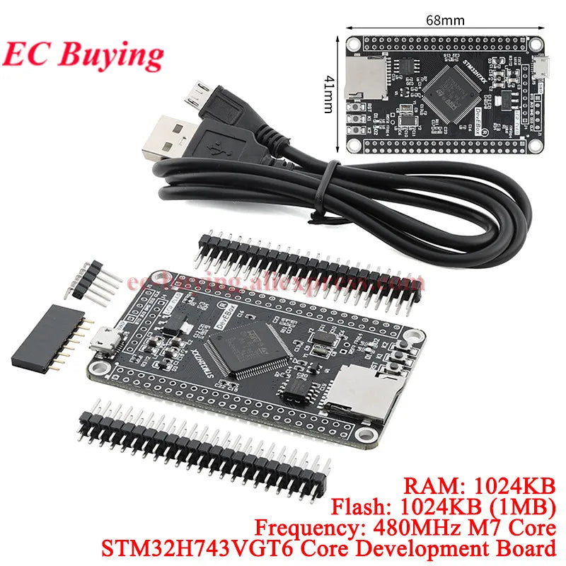 STM32H743VGT6 Core Development Board STM32 ARM System Learning Module STM32H743 H743VI 480MHz Cortex-M7 1024KB Chip 32-bit MCU