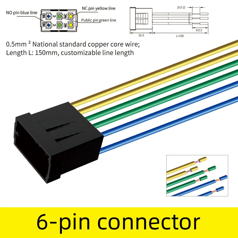 LANBOO 14mm*9mm Series 7Amp High Current Rocker Switch ON-OFF-ON 2/3Position 4/6Pin KCD1  With Red/Green Light  12V24V220V