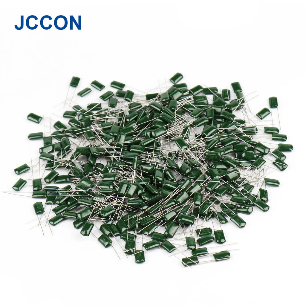 1000Pcs Metalized Mylar Capacitors 100V Polyester Film Capacitor 0.22nF-470nF 0.22nF 0.68nF 4.7nF 10nF 68nF 2A471J 2A102J 2A152J