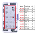 IC Integrated Circuit Chip Assortment Kit DIP SMD series 74HCXX 74LSXX CD4000 Common CMOS Logic IC Sockets set DIY Mix Pack