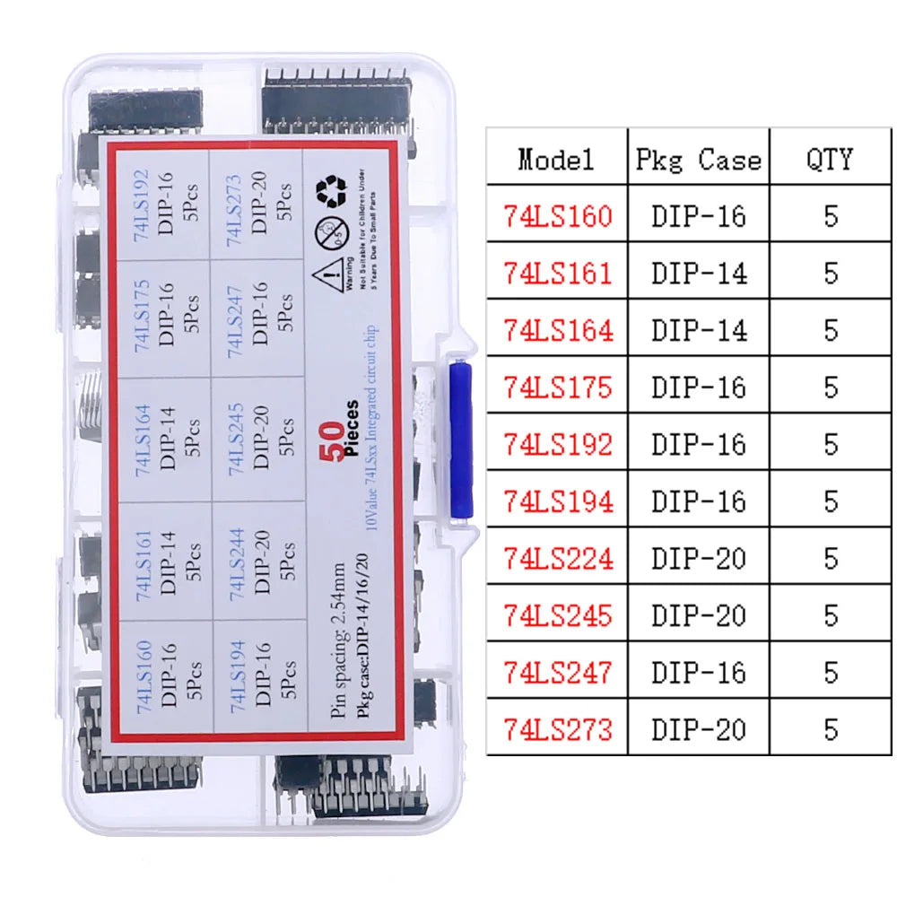 IC Integrated Circuit Chip Assortment Kit DIP SMD series 74HCXX 74LSXX CD4000 Common CMOS Logic IC Sockets set DIY Mix Pack