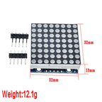 MAX7219 dot matrix module microcontroller module display module finished goods , Can be together for arduino programming