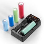 POWERKAN Battery Charger, Type-C USB Input, for 3.7V Li-ion Batteries Compatible with 2665016340 14500 21700 18650 Charging