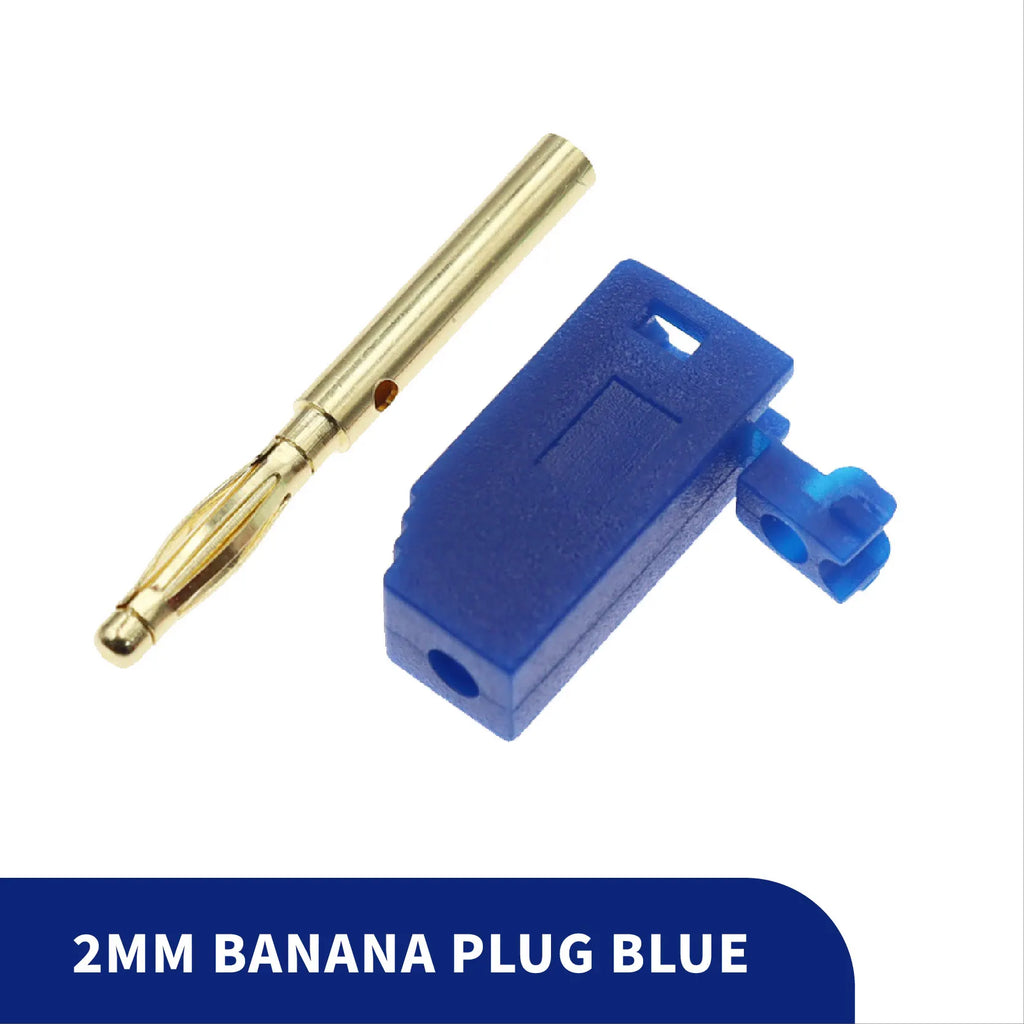 10PCS 2MM Banana Plug Gold Plating Stackable Electrical Terminal Banana Connector
