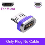 AUFU 16pin 180 Rotate Magnetic Cable 240W Fast Charging Micro USB Type C Cable For iPhone Xiaomi Samsung Magnet USB Phone Cable