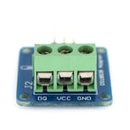 Waterproof DS18B20 Temperature Sensor (100cm) + DS18B20 Adapter Module Compatible for Arduino