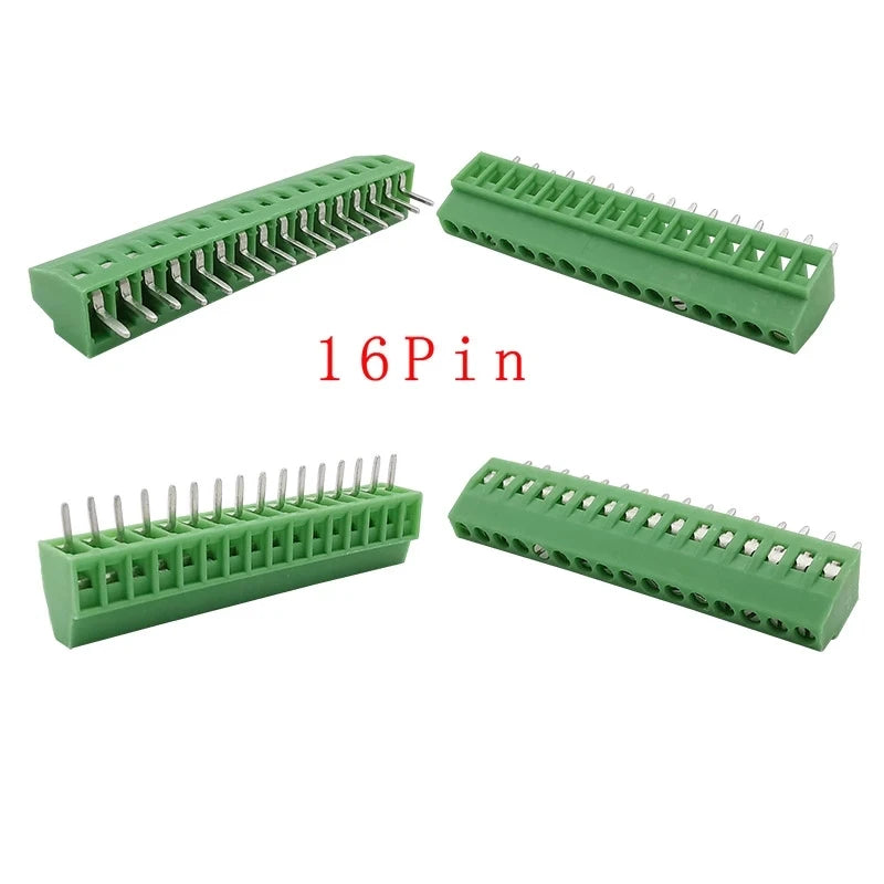 5/10Pcs Mini KF128 2.54mm PCB Screw Terminal Blocks Connector for Wires 2P/3P/4P/5P/6P/7P/8P/9P/10P/12P/16P Terminal KF128-2.54