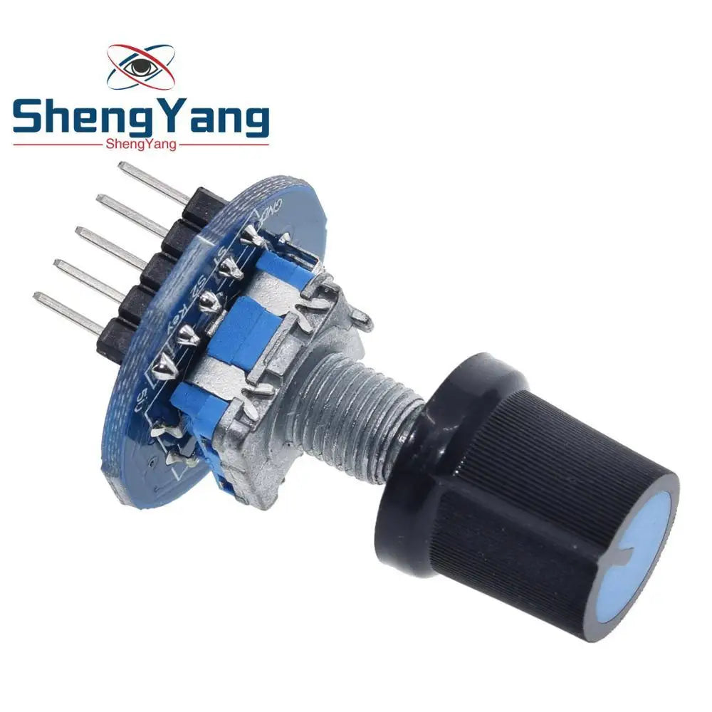 TZT Rotary Encoder Module for Arduino Brick Sensor Development Round Audio Rotating Potentiometer Knob Cap EC11