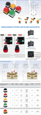 1/5/10 Pcs Large Mushroom Head Button Switch IP67 Watproof FAK - R/KC11/I 1NO+1NC Emergency Stop Self Reset Handle Foot Push