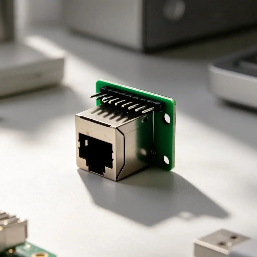 RJ45 Network Port Adapter Board Modular Ethernet Connector Network Interface Breakout Board 8-pin Direct Connection Adapter