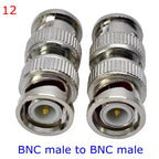 Q9 BNC Male Female Connector Tee Type 3Way Splitter BNC To BNC Male Female 90 Degree Right Angle Brass RF Coaxialc