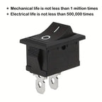 10/30/100 Pcs KCD1 Snap - in Boat Rocker Switch - SPST ON - OFF, 2/3/4 Pin, 250V 6A (AC) / 125V 10A, 2P Toggle Power Snap Switch
