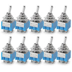 10pcs ON-OFF-ON / ON-ON Miniature Toggle Switches Mini MTS-102 103 202 203 Power Button Switch Car