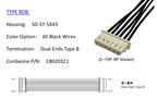 50375063 Wire harness, MOLEX Mini-SPOX 2.50mm Pitch OTS Cable,50-37-5063， 6P,   5264-06, Off The Shelf