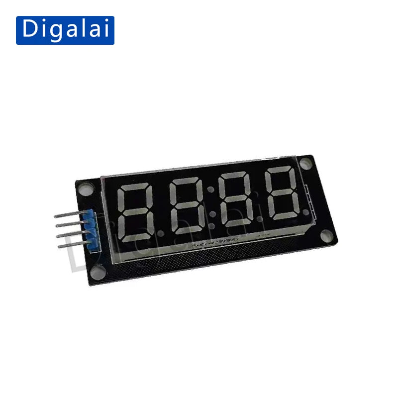 TM1637 0.56-inch four-digit seven-segment digital tube clock display module with clock display