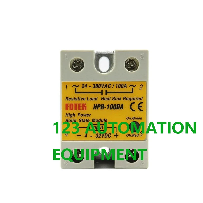 Authentic New FOTEK HPR-60DA 80DA 100DA  HPR-60DA 80DA 100DA-H Single-Phase Solid-State Relay AC to DC SSR Relays
