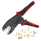 HS-2560 Crimping Pliers for XH2.54/SM2.54/Dupont/3.96/2.8/4.8/6.3/OT Terminals 0.25-6mm² 23-10AWG Connector Hand Crimper Tool