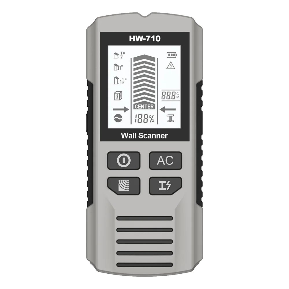 6 in 1 Wall Metal Detector Depth Wall Stud Finder Metal Wood Studs AC Voltage Live Wire Detect Wall Scanner Electric Box Finder