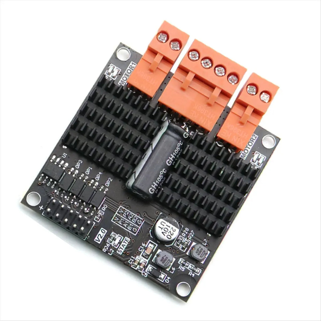 DT60 12V/24V 12A Dual Channel DC Brushed Motor Driver Module H-Bridge PWM Surpasses L298N BTS7960 10A