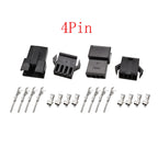 SM 2.54mm Pitch JST SM 2/3/4/5 Pin Female and Male Black Plastic Housing Wire Connector JST SM2.54 Plug Shell Crimp Terminals